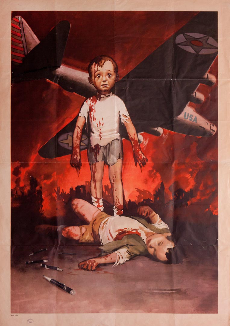 1. Manifesto di propaganda contro il nemico angloamericano (Archivio Cidra)